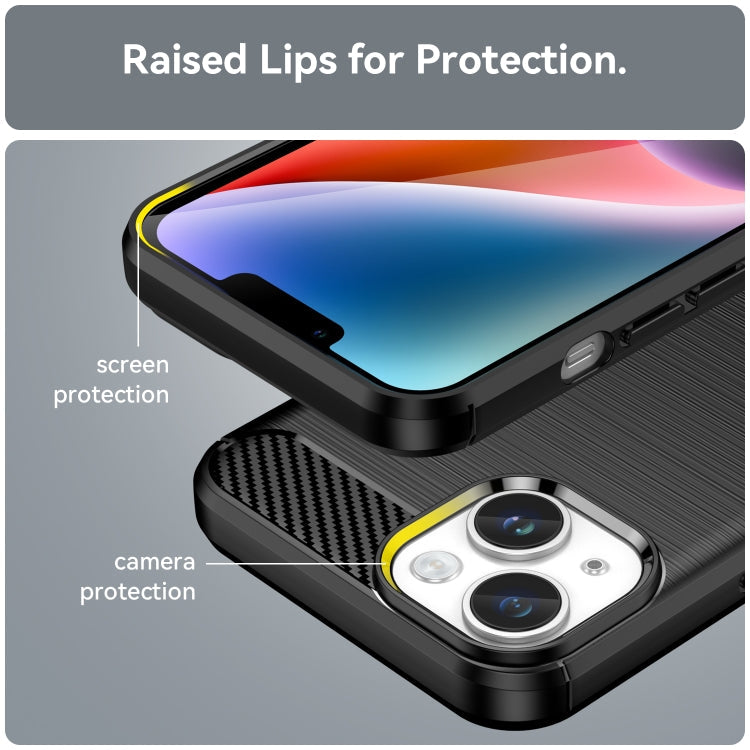 CARBON Zadný obal pre Apple iPhone 15 Plus - čierny