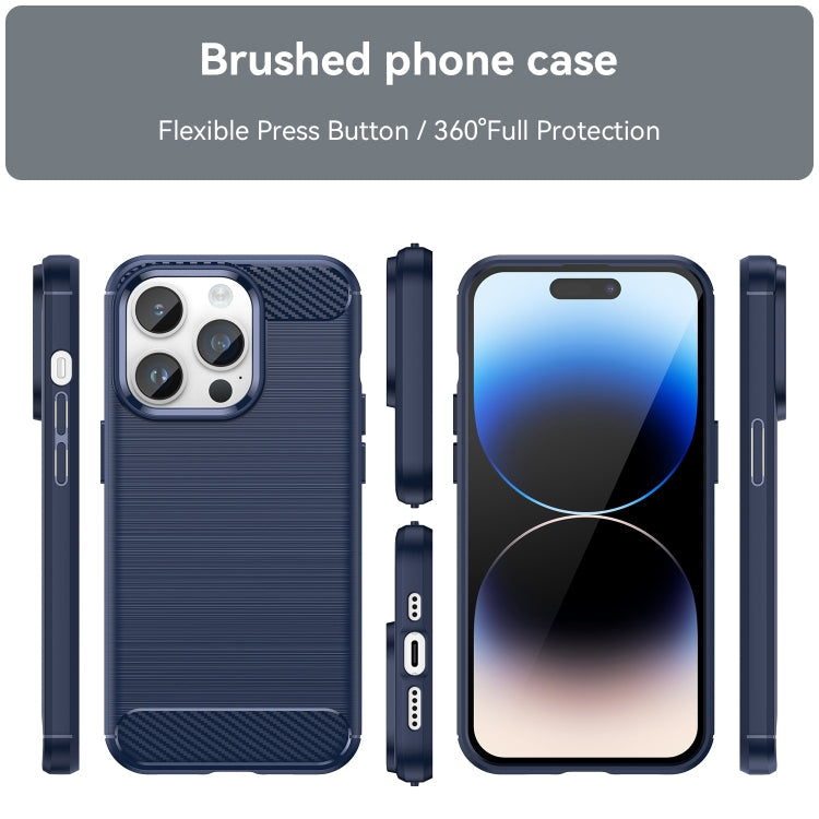 CARBON Zadný obal pre Apple iPhone 15 Pro Max - modrý