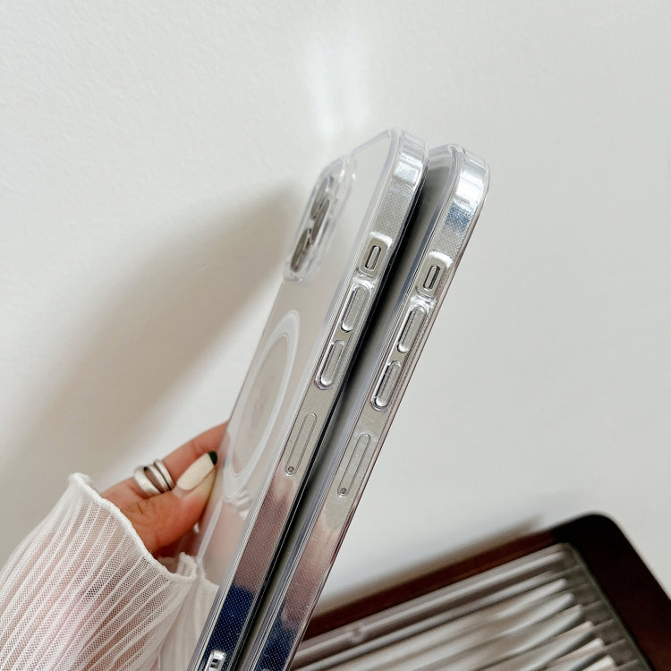 MagSafe Magnetic Zadný obal pre Apple iPhone 15 Pro Max - priesvitný