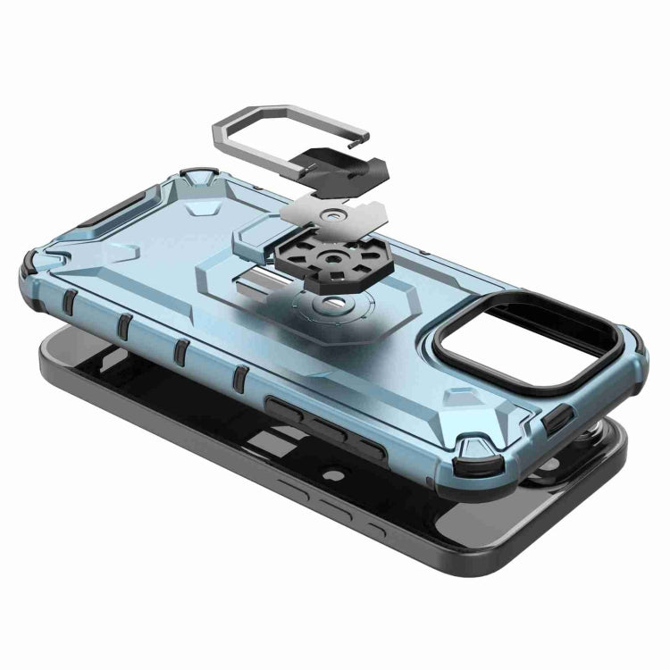 RING ARMOR Tvrdený kryt pre Apple iPhone 15 Pro - sivý