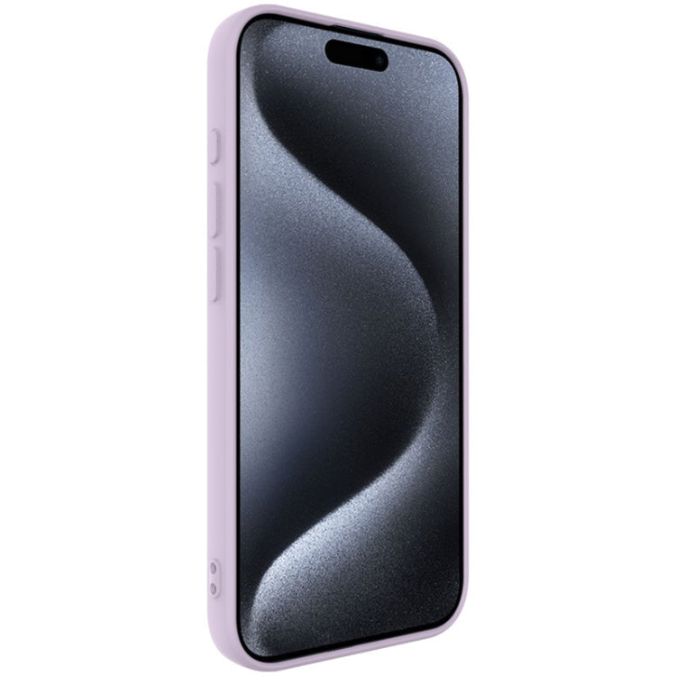 IMAK Silikónový obal pre Apple iPhone 15 Pro - fialový