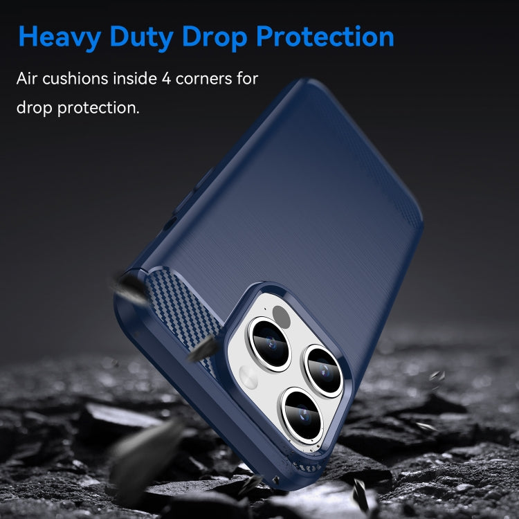 CARBON Zadný obal pre Apple iPhone 15 Pro - modrý