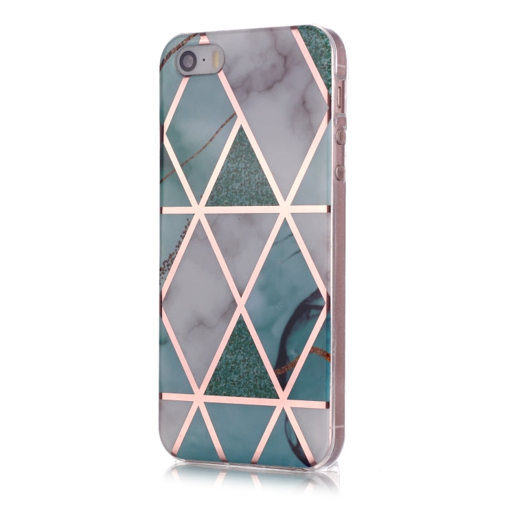 MARBLE Zadný kryt pre Apple iPhone 5 / 5S / SE - biely