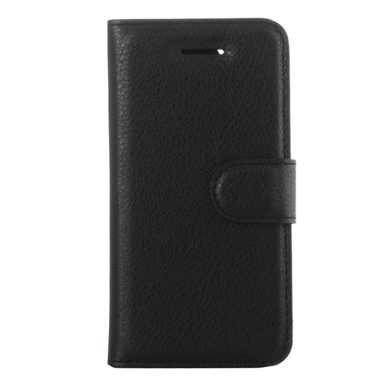 SOLID Knižkové puzdro pre Apple iPhone 5 / 5S / SE - čierne