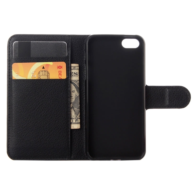 SOLID Knižkové puzdro pre Apple iPhone 5 / 5S / SE - čierne