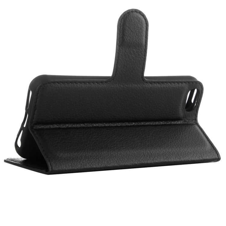 SOLID Knižkové puzdro pre Apple iPhone 5 / 5S / SE - čierne