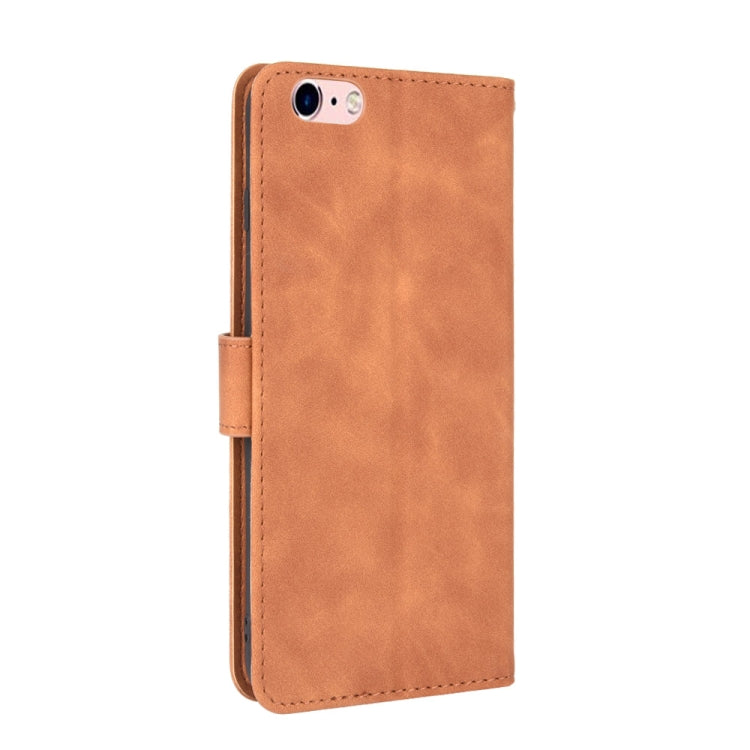 SOLID Knižkové puzdro pre Apple iPhone 6 / iPhone 6S - hnedé