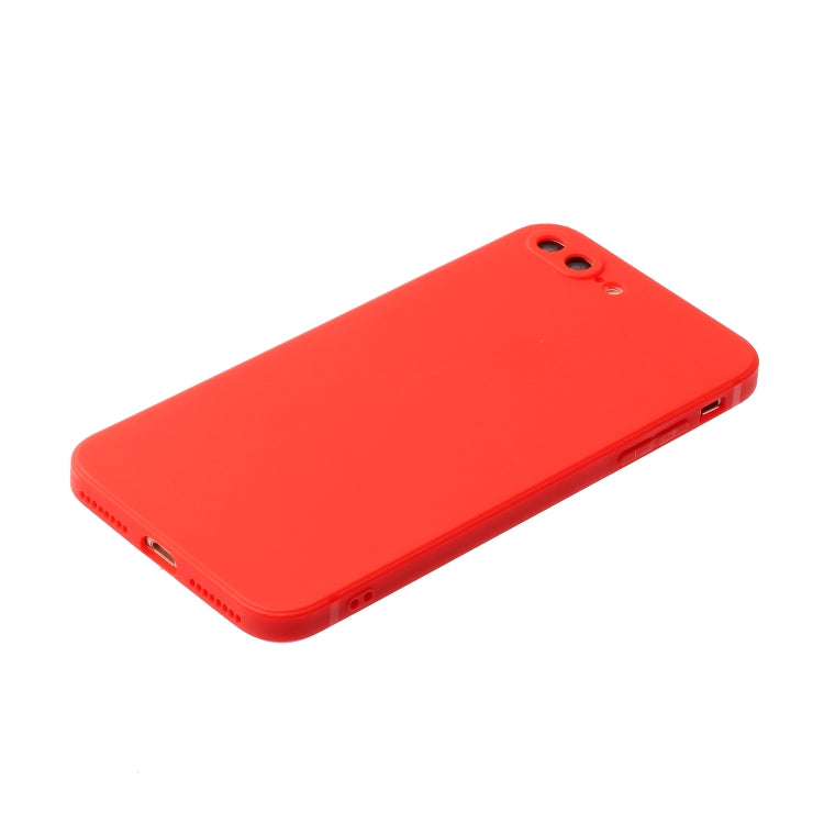 MATT Silikónový obal pre Apple iPhone 7 Plus / iPhone 8 Plus - červený