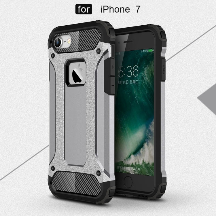 HYBRID ARMOR Tvrdený kryt pre Apple iPhone 7 / iPhone 8 / iPhone SE 2022 / 2020 - sivý