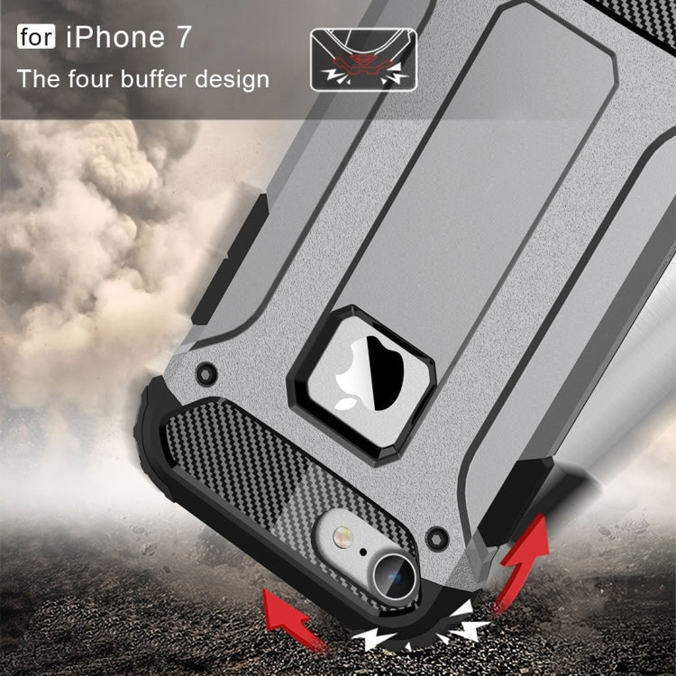 HYBRID ARMOR Tvrdený kryt pre Apple iPhone 7 / iPhone 8 / iPhone SE 2022 / 2020 - sivý