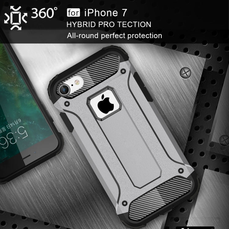 HYBRID ARMOR Tvrdený kryt pre Apple iPhone 7 / iPhone 8 / iPhone SE 2022 / 2020 - sivý