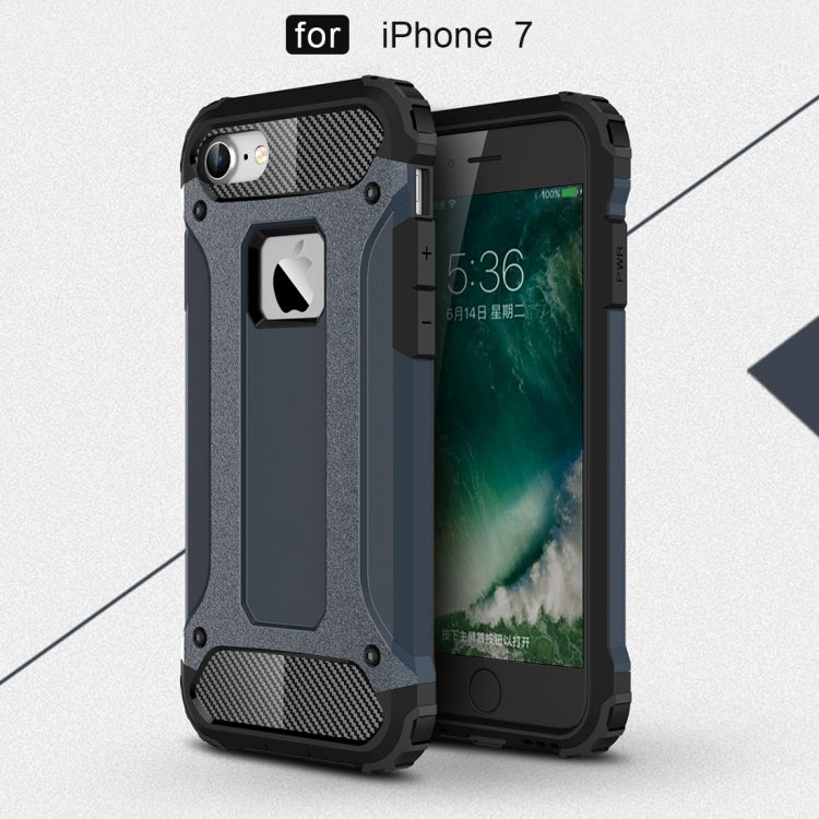 HYBRID ARMOR Tvrdený kryt pre Apple iPhone 7 / iPhone 8 / iPhone SE 2022 / 2020 - modrý
