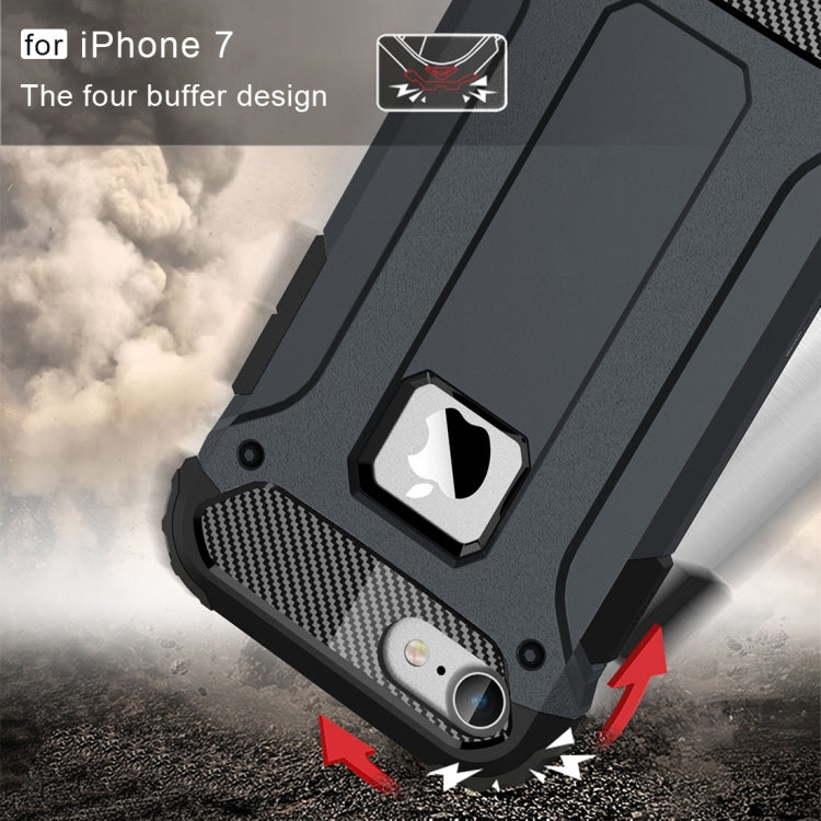 HYBRID ARMOR Tvrdený kryt pre Apple iPhone 7 / iPhone 8 / iPhone SE 2022 / 2020 - modrý