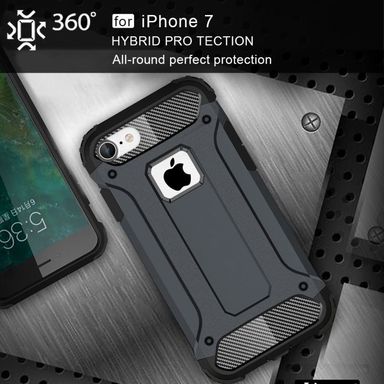 HYBRID ARMOR Tvrdený kryt pre Apple iPhone 7 / iPhone 8 / iPhone SE 2022 / 2020 - modrý
