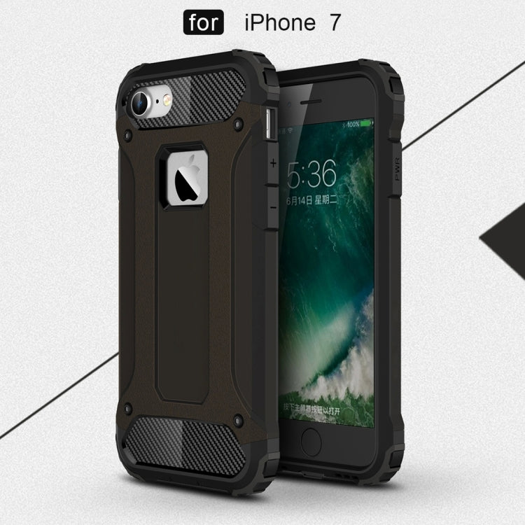 HYBRID ARMOR Tvrdený kryt pre Apple iPhone 7 / iPhone 8 / iPhone SE 2022 / 2020 - čierny