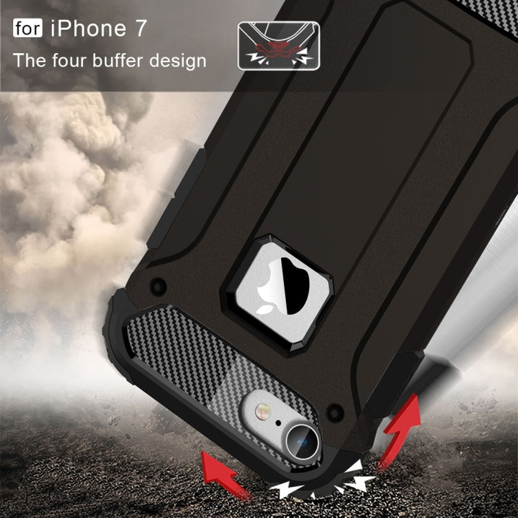 HYBRID ARMOR Tvrdený kryt pre Apple iPhone 7 / iPhone 8 / iPhone SE 2022 / 2020 - čierny