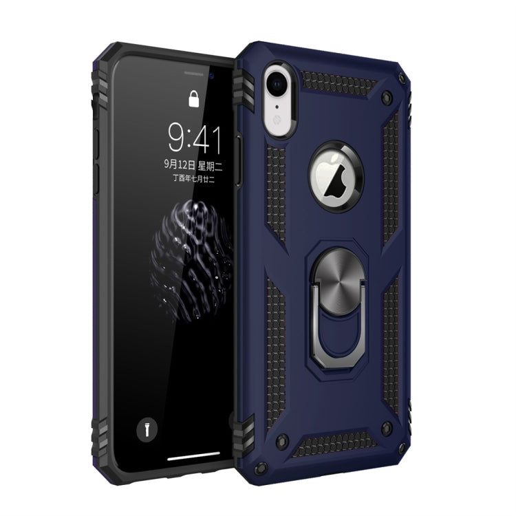 RING ARMOR Tvrdený kryt pre Apple iPhone XR - modrý