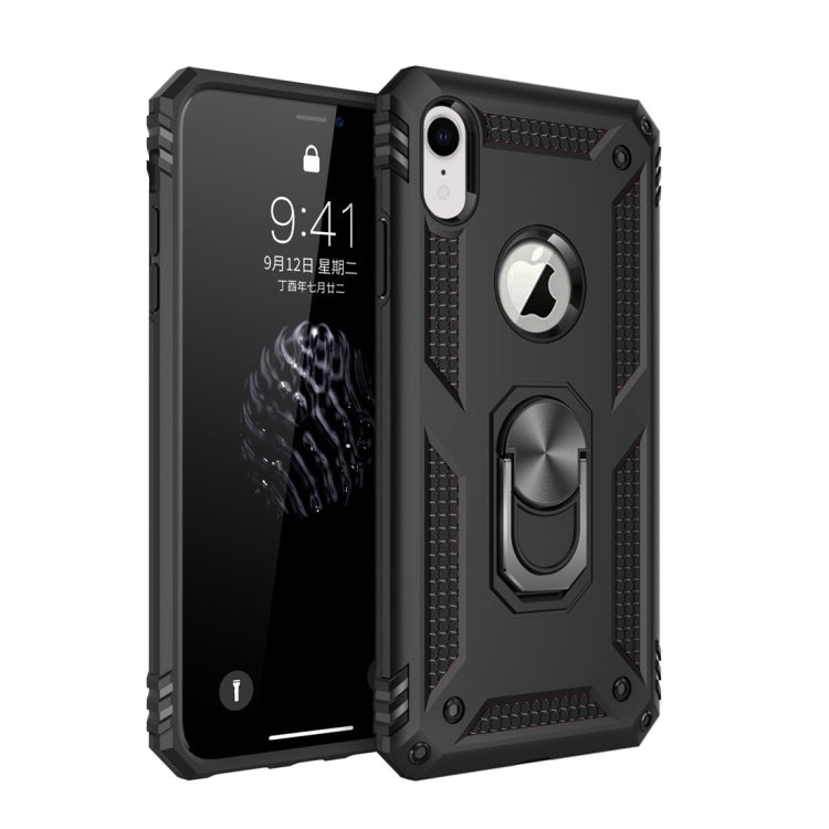 RING ARMOR Tvrdený kryt pre Apple iPhone XR - čierny