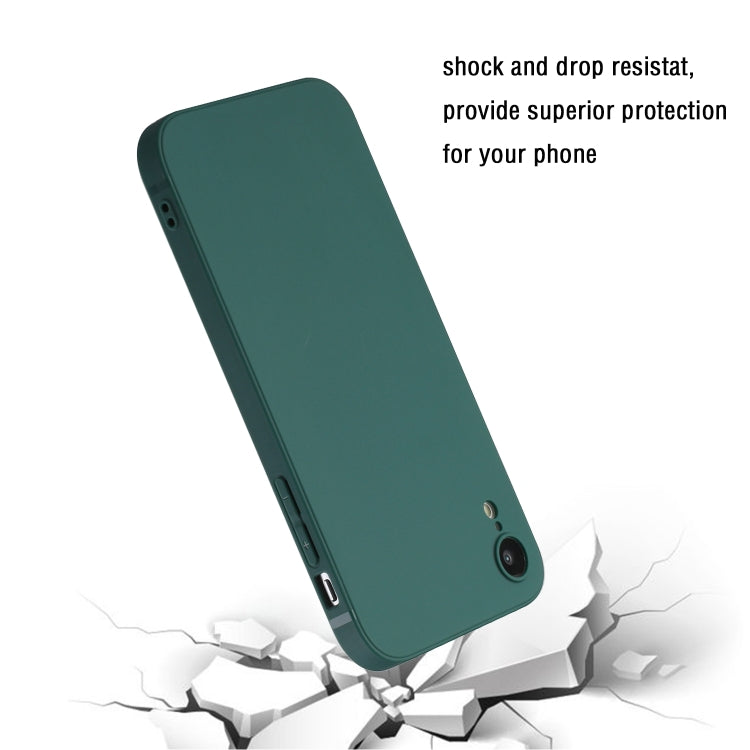 MATT Silikónový obal pre Apple iPhone XR - tmavo zelený
