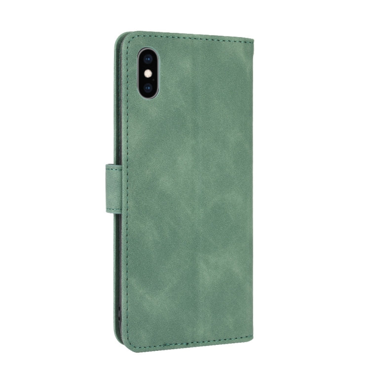 SOLID Knižkové puzdro pre Apple iPhone X / XS - zelené