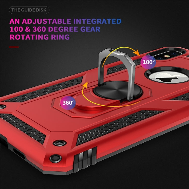 RING ARMOR Tvrdený kryt pre Apple iPhone X / XS - čierny