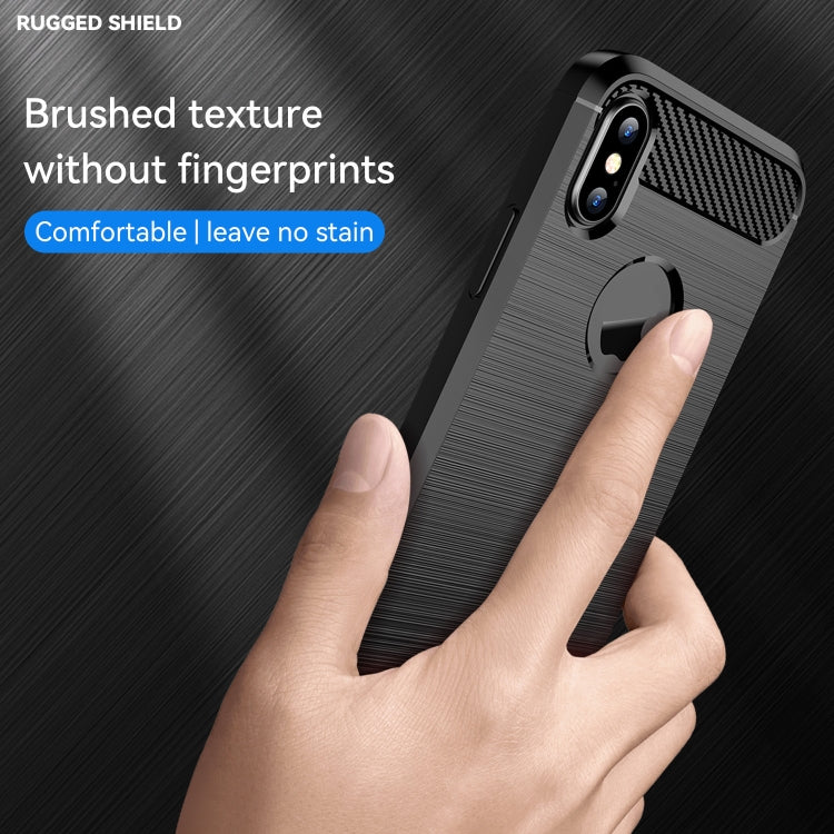 CARBON Zadný obal pre Apple iPhone X / XS - čierny