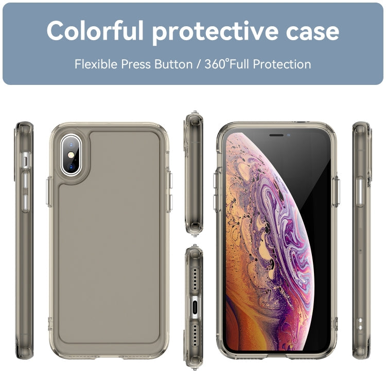 CANDY Zadný obal pre Apple iPhone X / XS - sivý
