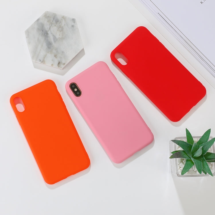 MATT Silikónový obal pre Apple iPhone X / XS - červený