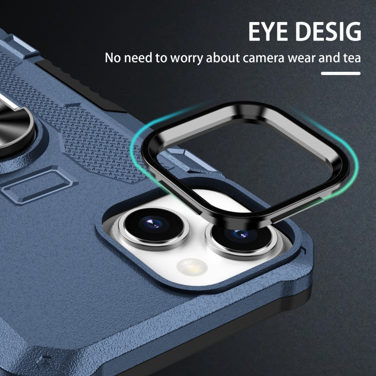 RING ARMOR Tvrdený kryt pre Apple iPhone 11 - modrý