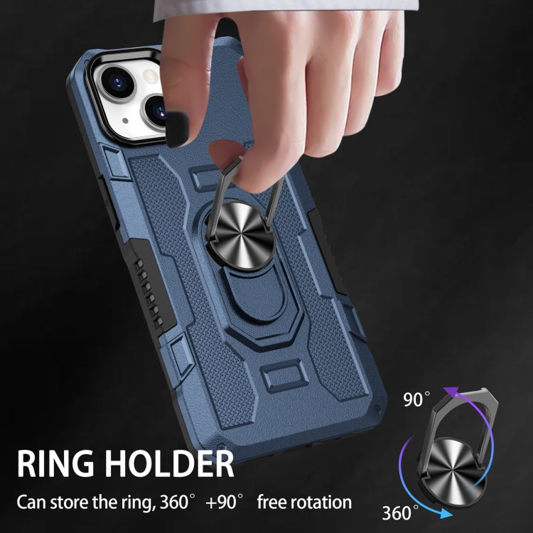 RING ARMOR Tvrdený kryt pre Apple iPhone 11 - modrý