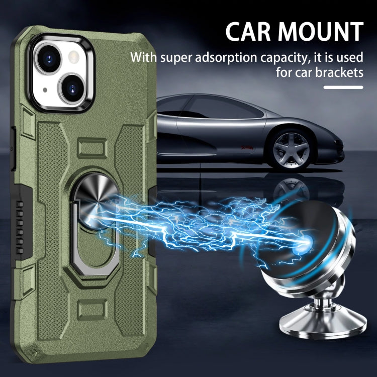 RING ARMOR Tvrdený kryt pre Apple iPhone 11 - zelený