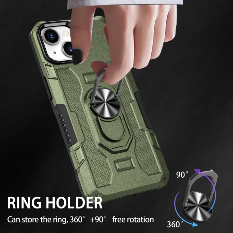 RING ARMOR Tvrdený kryt pre Apple iPhone 11 - zelený