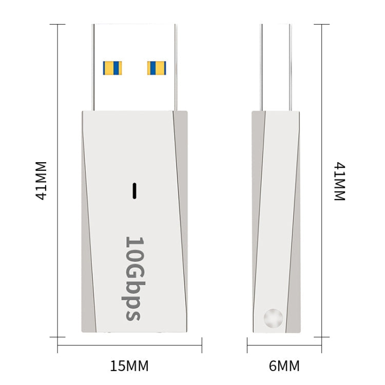 ADS-613 Adaptér USB na USB-C - (strieborný)
