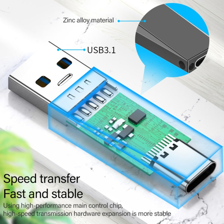 ADS-613 Adaptér USB na USB-C - (strieborný)