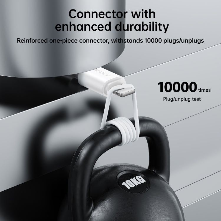 JOYROOM S-UL012A9 2.4A Rýchlo nabíjací kábel USB na Lightning 8-Pin - 2m (biely)