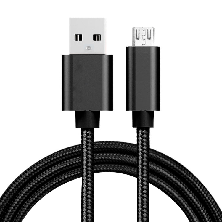 Woven 3A Micro USB kábel - 1m čierny