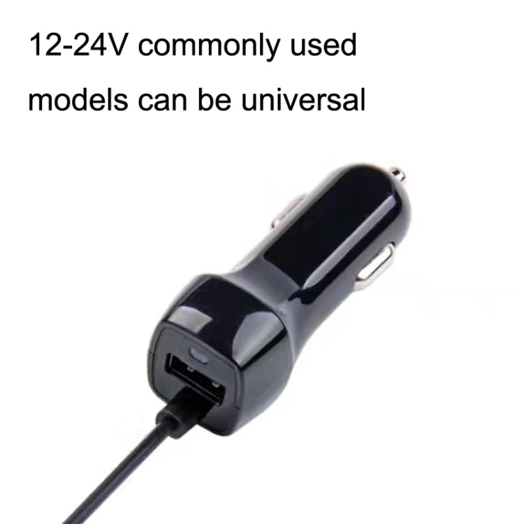 522AL Rýchlo nabíjacia auto nabíjačka s káblom Lightning 8-Pin (čierna)