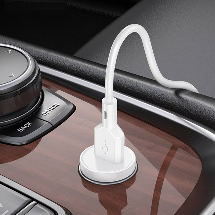 Borofone BZ18 Auto nabíjačka s jedným USB portom a QC3.0 (biela)