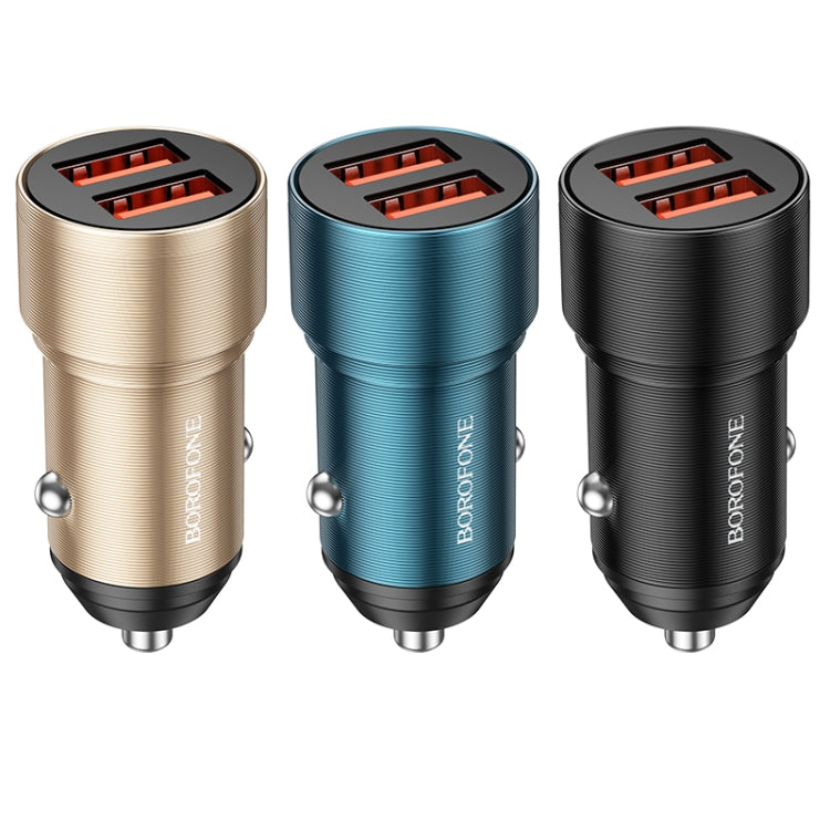 BOROFONE BZ19 Duálna auto nabíjačka s USB portami (čierna)