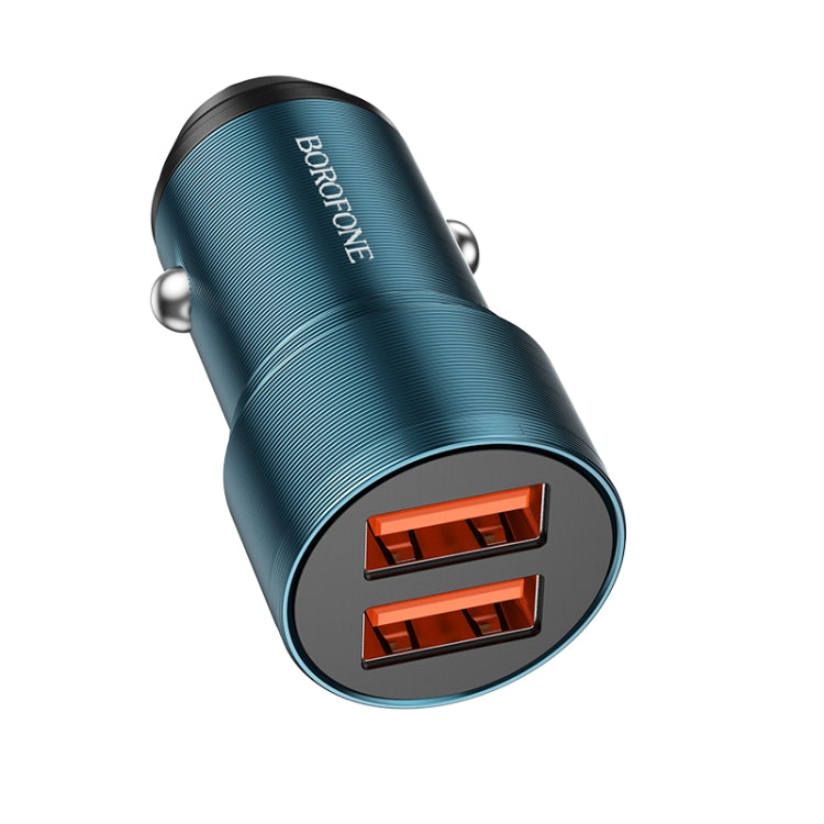 BOROFONE BZ19 Duálna auto nabíjačka s USB portami (modrý)