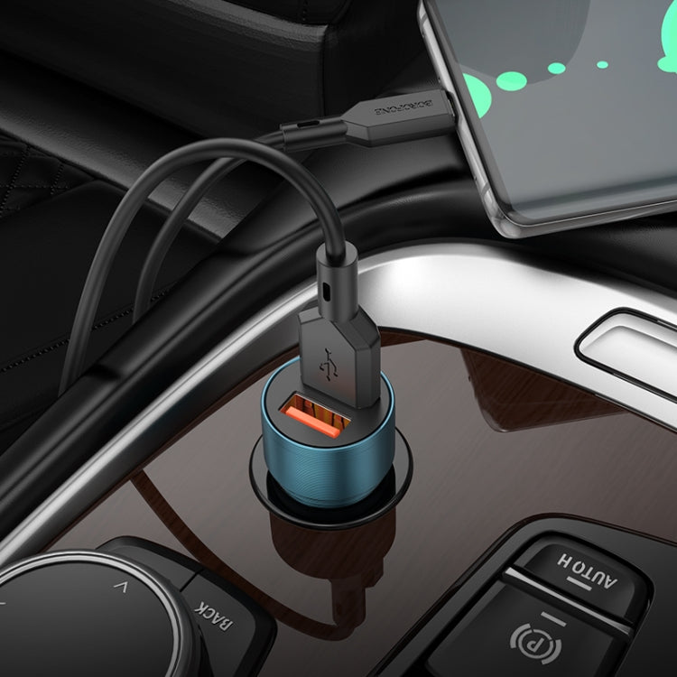 BOROFONE BZ19 Duálna auto nabíjačka s USB portami (zlatá)