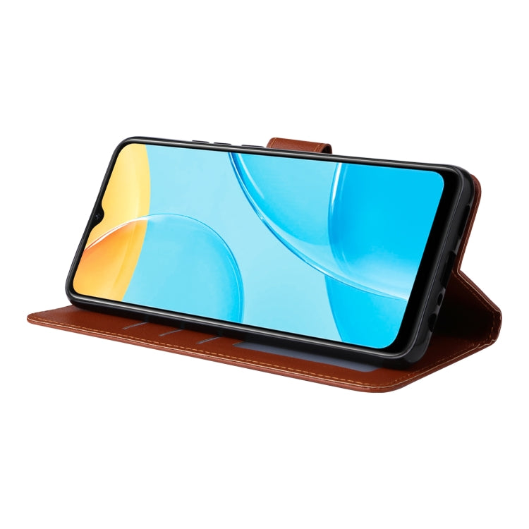 SOLID Knižkové puzdro pre Xiaomi Redmi 10C - hnedé