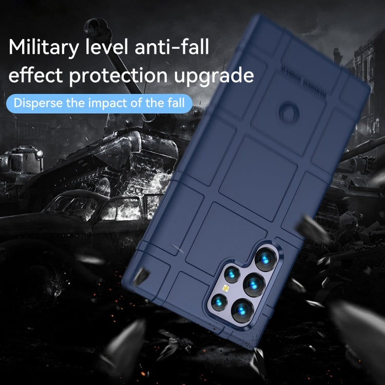 RUGGED Zadný kryt pre Samsung Galaxy S22 Ultra 5G - modrý