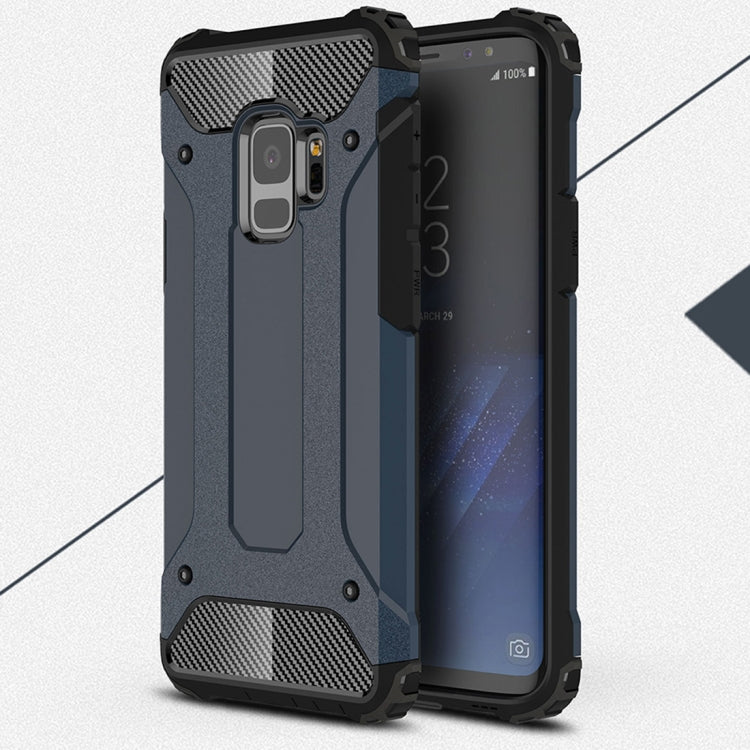 HYBRID ARMOR Tvrdený kryt pre Samsung Galaxy S9 - modrý