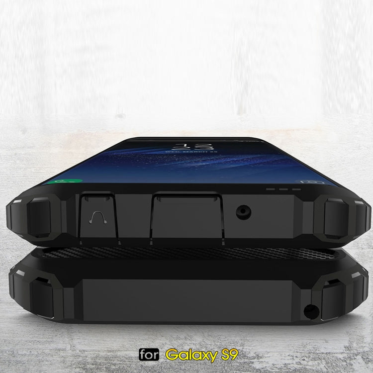 HYBRID ARMOR Tvrdený kryt pre Samsung Galaxy S9 - modrý