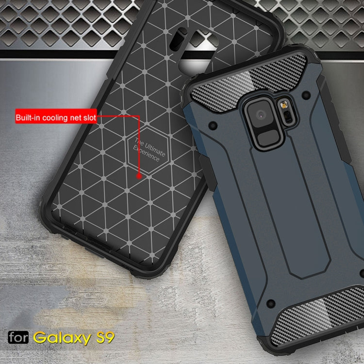 HYBRID ARMOR Tvrdený kryt pre Samsung Galaxy S9 - modrý