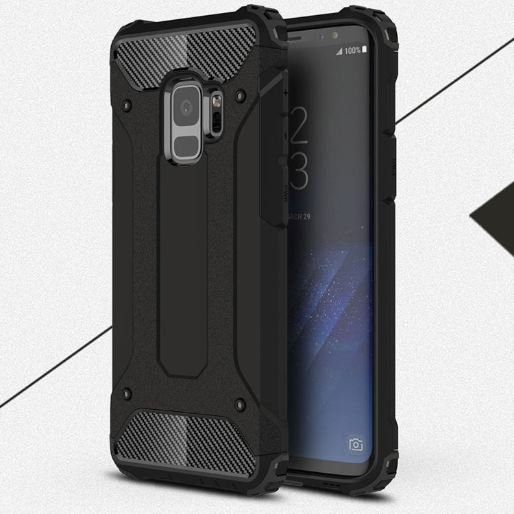 HYBRID ARMOR Tvrdený kryt pre Samsung Galaxy S9 - čierny