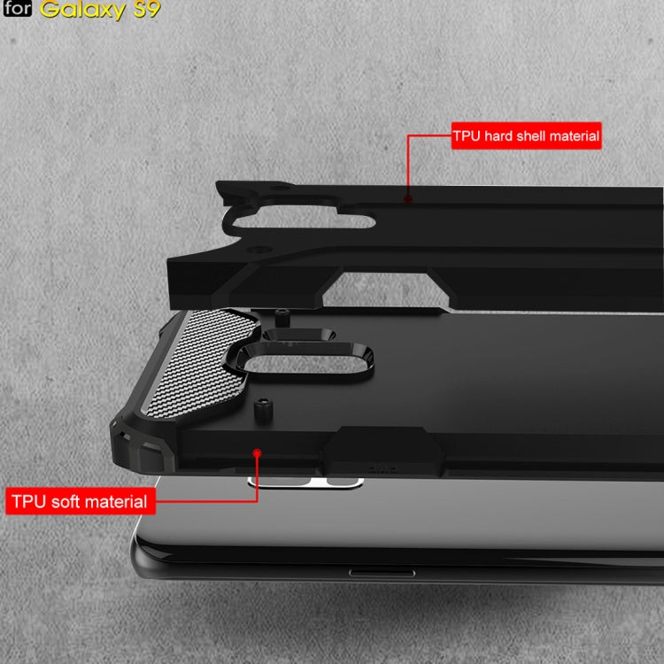 HYBRID ARMOR Tvrdený kryt pre Samsung Galaxy S9 - čierny