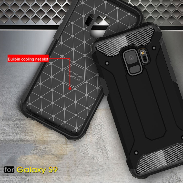 HYBRID ARMOR Tvrdený kryt pre Samsung Galaxy S9 - čierny