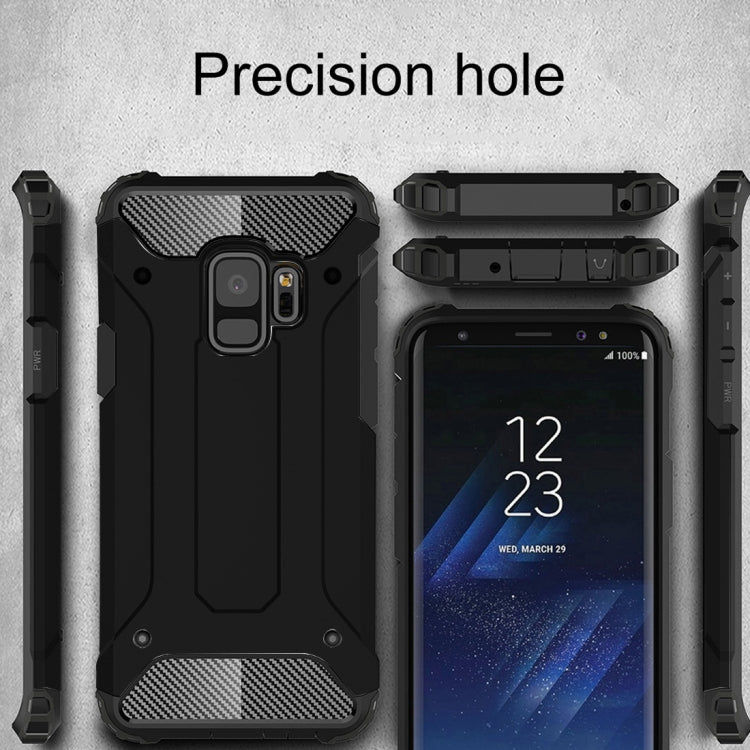 HYBRID ARMOR Tvrdený kryt pre Samsung Galaxy S9 - čierny
